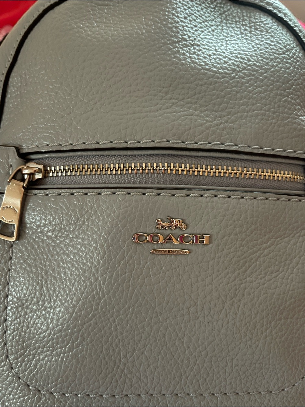 Coach New York - Andi Pebble Leather Convertible Mini Backpack in Light Blue - Picture 2 of 12